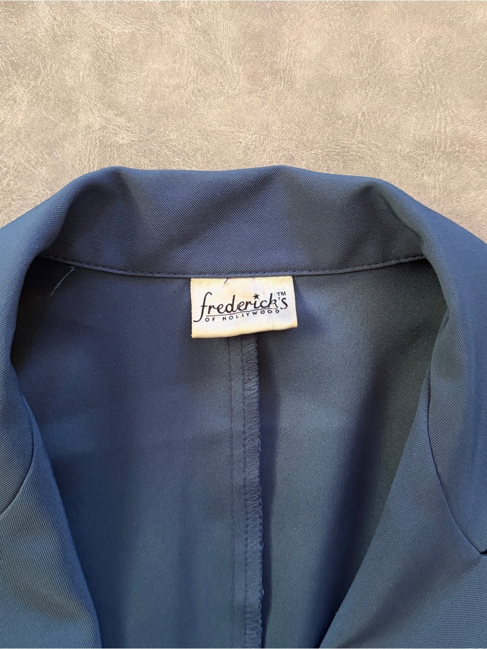 vintage frederick's of hollywood blue blazer jacket | Y2K preppy corporate girl - Picture 4 of 10